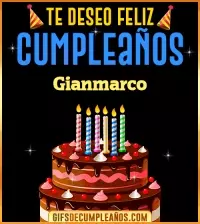 GIF Te deseo Feliz Cumpleaños Gianmarco